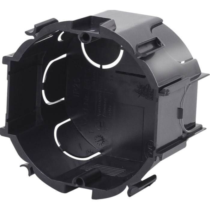 Unterputz-Schalterdose "Austria" - Tiefe 45 mm - 1-fach - Farbe schwarz - VE 20 Stk. - Preis per VE