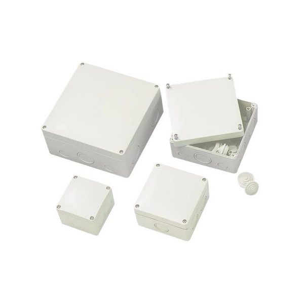 AP/FR-Abzweigkasten "A-Typ" - reinweiß - Maße 140 x 140 x 79 mm - 10 mm² AP/FR-Abzweigkasten "A-Typ" - reinweiß - Maße 140 x 140 x 79 mm - 10 mm²