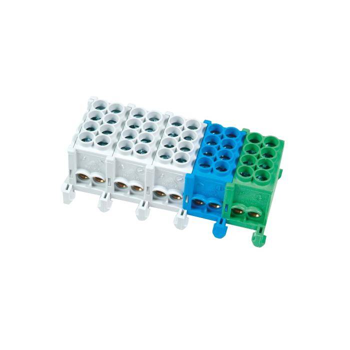 Abzweigklemmen - Nennquerschnitt 35 mm² - N/PE farblich markiert - 5-polig