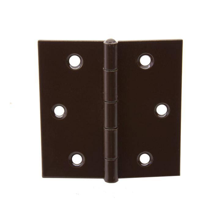 Scharnier - DIN 7954 C - 60x60 mm - 20 Stück - braun - gerollt - käntig - Preis per VE