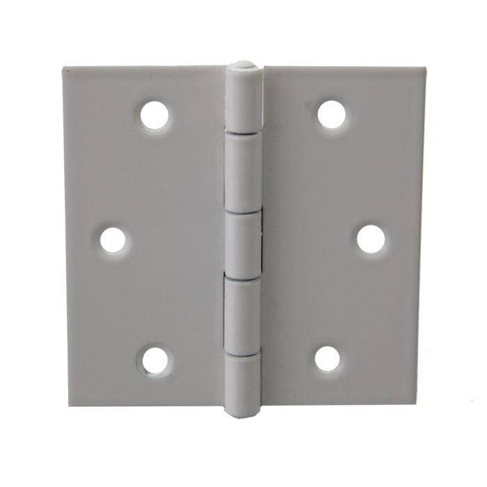 Scharnier - DIN 7954 C - 60x60 mm - 10 Stück - weiß - gerollt - käntig - Preis per VE