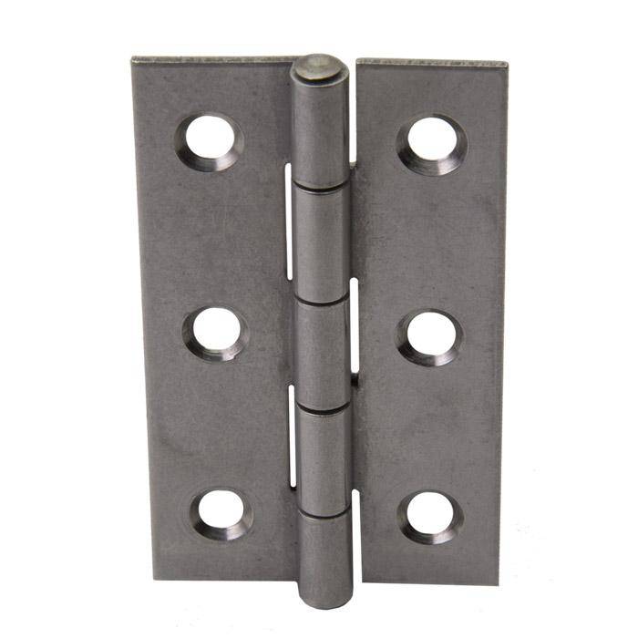 Scharnier - 50x31x1 mm - gerollt - schmal - Edelstahl rostfrei - 20 Stück - Preis per VE
