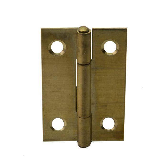 Scharnier - 40x26x0,9mm - 10 Stück - gerollt - schmal - Messing - Preis per VE