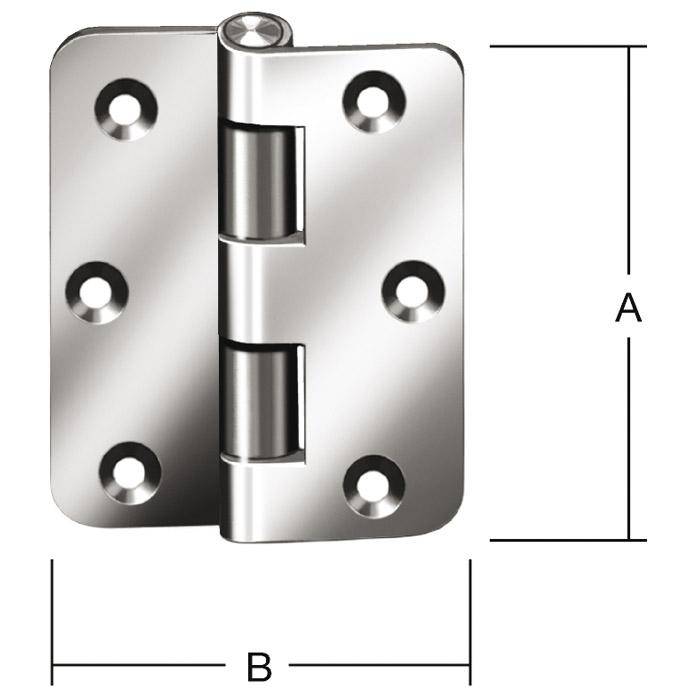 Verbundfensterscharnier - gerollt - verzinkt - Kröpfung B - 20 Stück