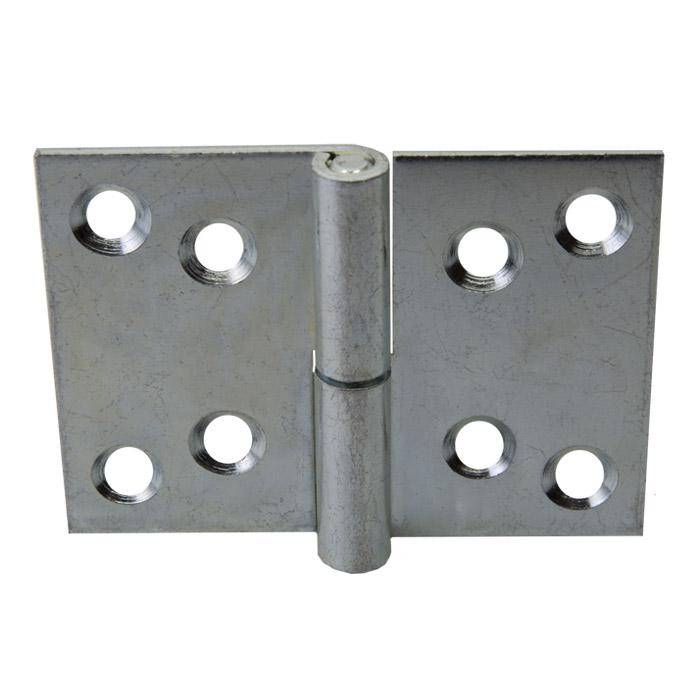 Aushebescharnier - 70 x 100 x 2 mm - 10 Stück - gerollt - verzinkt - Ausführung rechts - Preis per VE