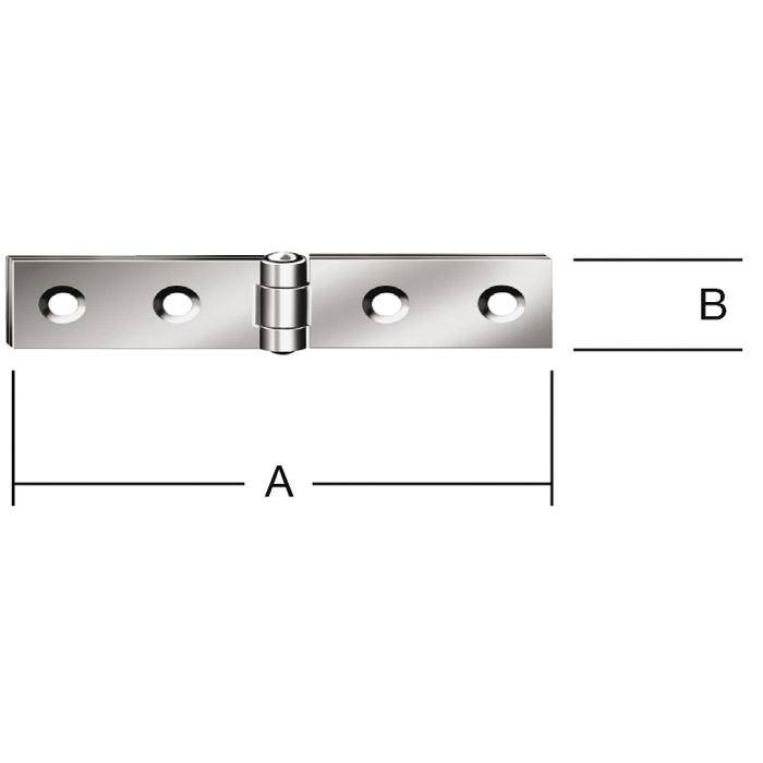Tischband - 120x20 mm - gerollt - schmal - verzinkt - 50 Stück