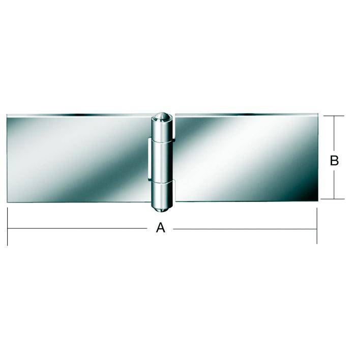 Tischband - 100x32x1,3 mm - DIN 7957 - breit - gerollt - ungebohrt - 1 Stück