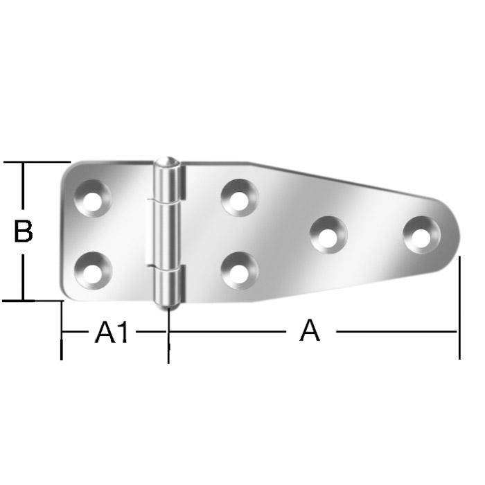 Kistenband - gerollt - Edelstahl Rostfrei - 6 Schraublöcher - 20 Stück