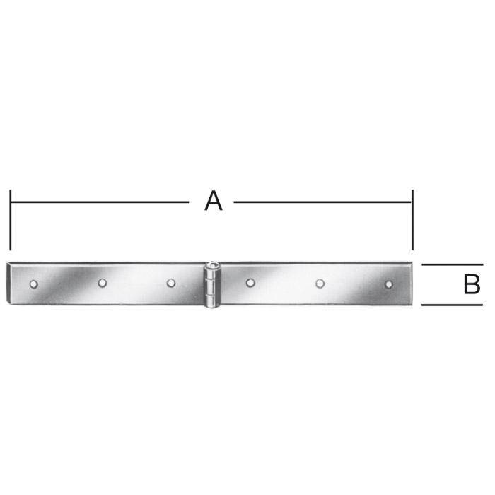 Kistenband - gerollt - stark - 200 x 35 mm - Edelstahl Rostfrei - VE 5 Stk. - Preis per VE