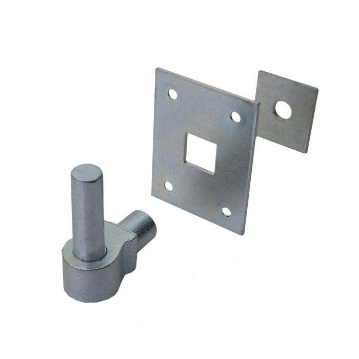 "N"-Kloben - 16x64 mm - 10 Stück - verzinkt - zum Durchschrauben