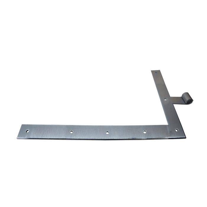 Garagentor-Winkelband - Stahl - verzinkt - 800 x 400 mm - für Dorn-Ø 20 mm - paarweise verpackt (rechts/links) - Preis per Paar