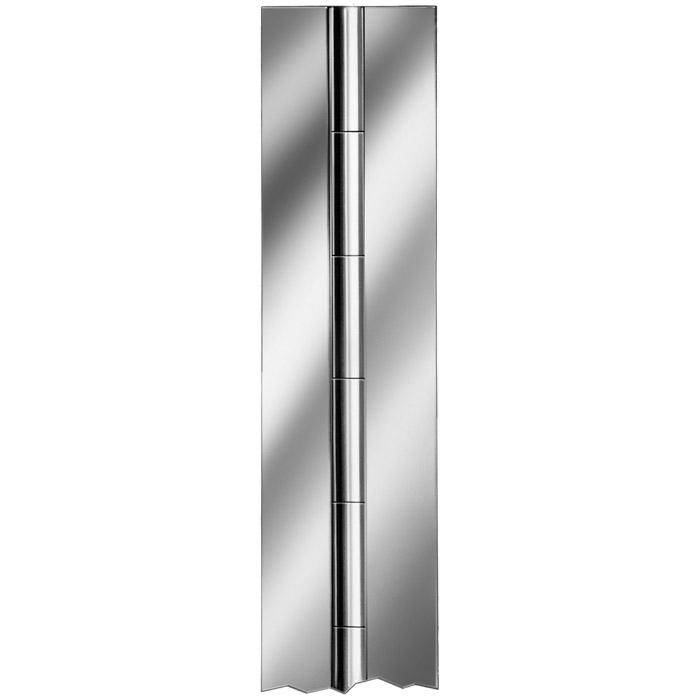 Stangenscharnier - 2040 x40x1,5 mm - Teilung 30 mm - Stift-Ø 3 mm - 5 Stück - ungebohrt - gerollt - Eisen blank - Preis per VE