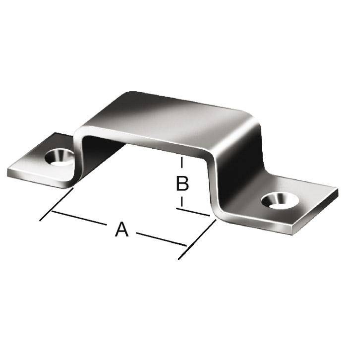 Riegelschlaufe - Stahl - 25 x 12 mm - verzinkt - VE 25 Stück - Preis per VE