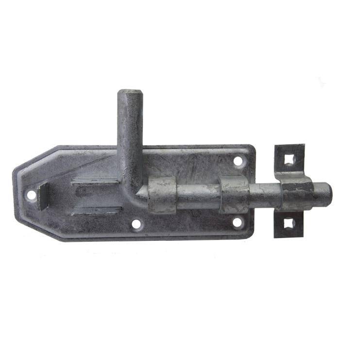 Bolzenriegel - feuerverzinkt - 180 x 65 mm - mit Schlaufe - Bolzen-Ø 16 mm - VE 5 Stück - Preis per VE