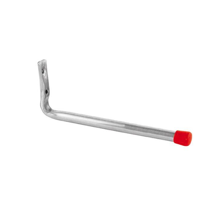 Wandhaken - verzinkt - 71 x 176 mm - mit roten Endkappen - Preis per Stück