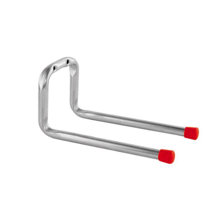 Doppelhaken - verzinkt - 78 x 198 x 92 mm - mit roten Endkappen - Preis per Stück