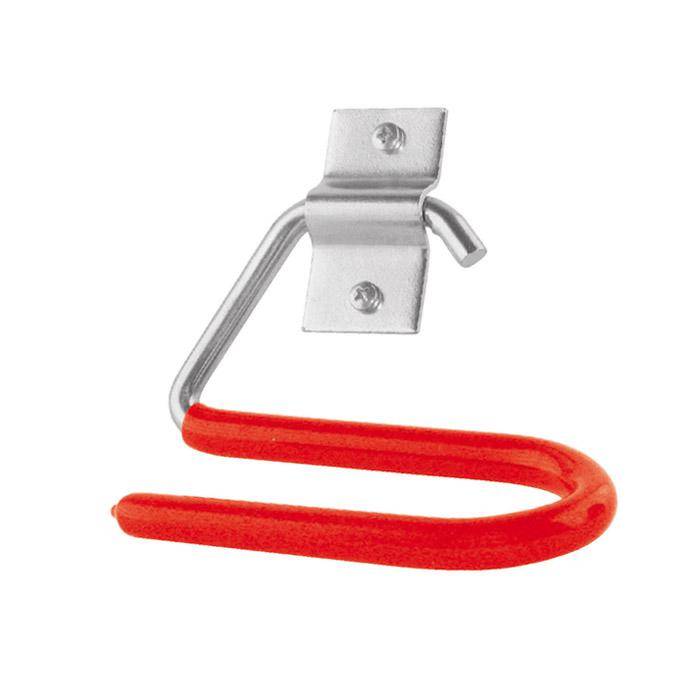 Skihalter - verzinkt - rot gummiert - 40 x 60 x 70 x 130 mm - Preis per Stück
