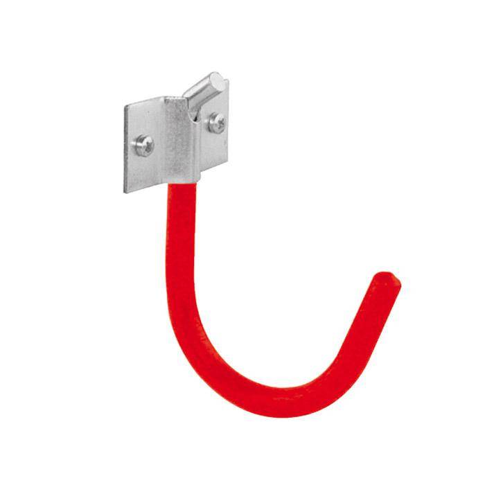 Universalhaken - schwenkbar - verzinkt - rot gummiert - Preis per Stück
