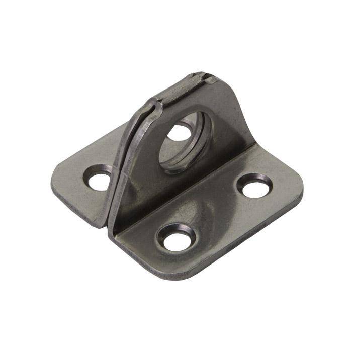 Ösenplatte - Stahl - 45 x 42 mm - verzinkt - VE 5 Stück - inkl. Schrauben - Preis per VE