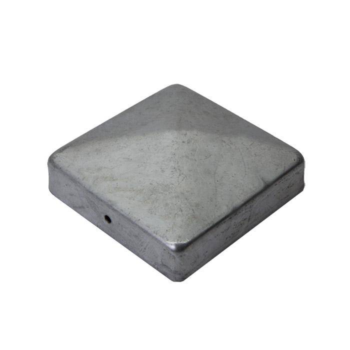 Pfostenkappe - Stahl - 91 x 91 mm - ohne Kugel - feuerverzinkt - VE 10 Stück - Preis per VE