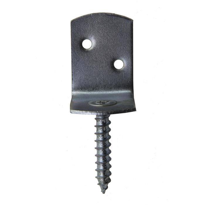 Flechtzaunbeschlag - Stahl - L-Form - verzinkt - 32 x 30 x 38 mm - VE 40 Stück - Preis per VE