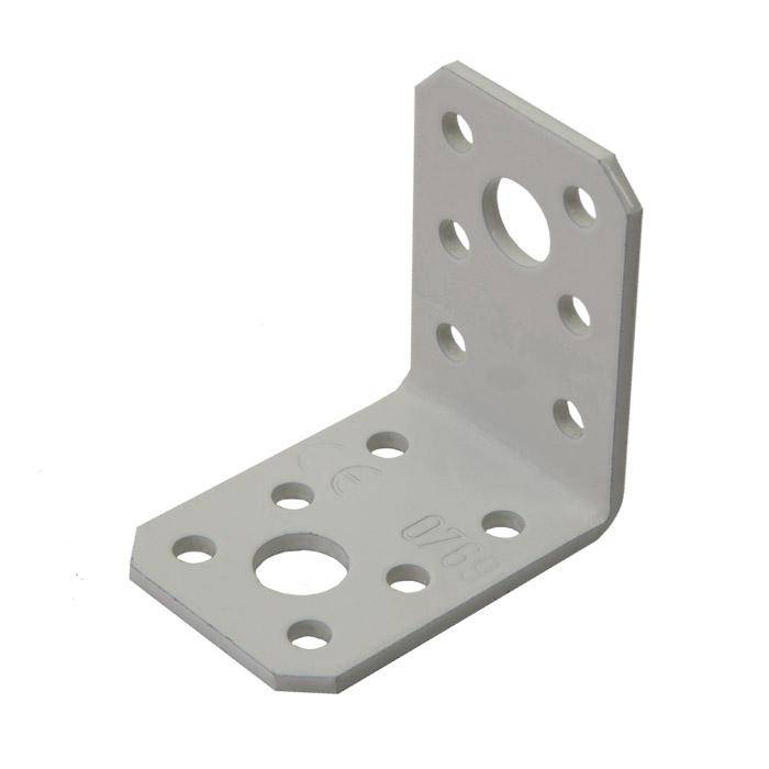 Winkelverbinder - 50 x 50 x 35 mm - weiß - VE 25 Stück - Preis per VE