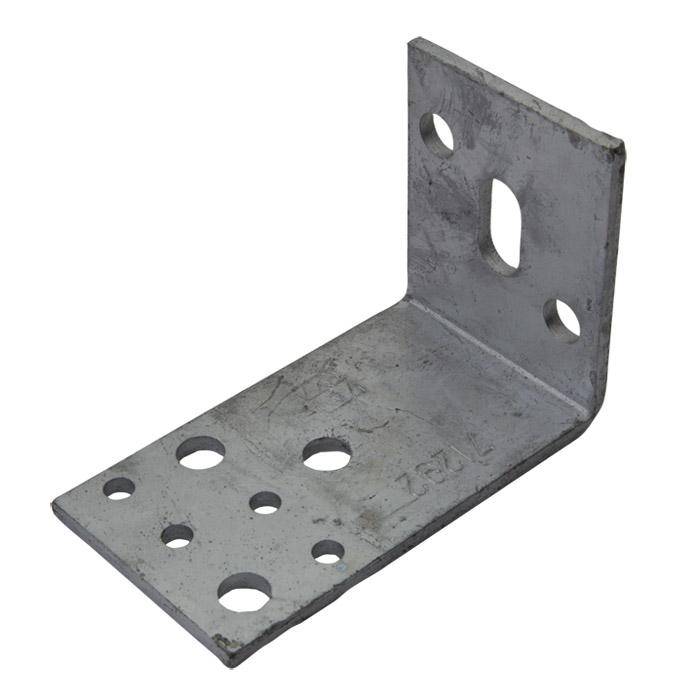 Stützenschuh - feuerverzinkt schwer - L-Form - 70 x 60 x 110 mm - aufschraubbar - Preis per Stück