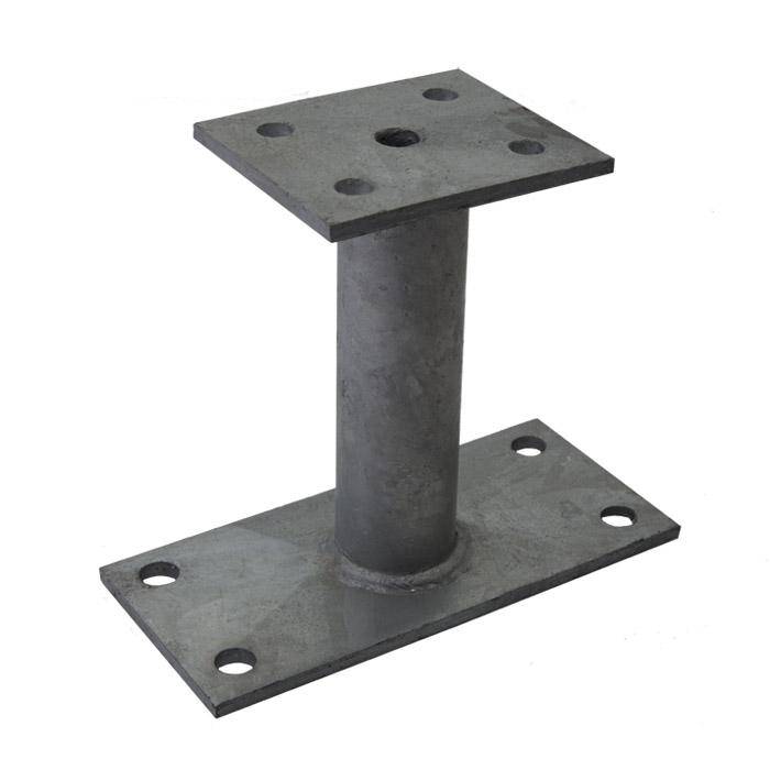 Podest-Stützenschuh - feuerverzinkt - mit stabiler Rohrdolle - aufschraubbar - Preis per Stück