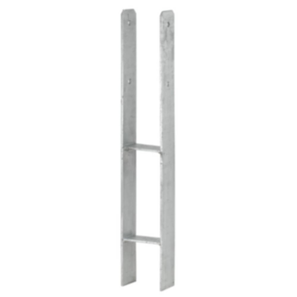 H-Pfostenanker - 101 x 60 x 600 mm - feuerverzinkt - Stärke ca. 5 mm - Preis per Stück