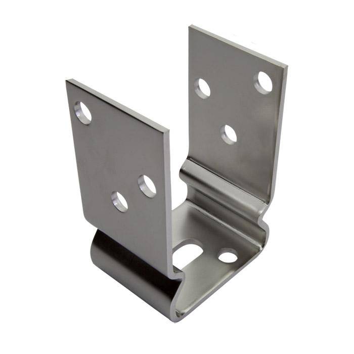U-Stützenschuh - schwer - Edelstahl (V2A) - 91 x 60 x 120 mm - aufschraubbar - CE-Kennzeichnung - Preis per Stück