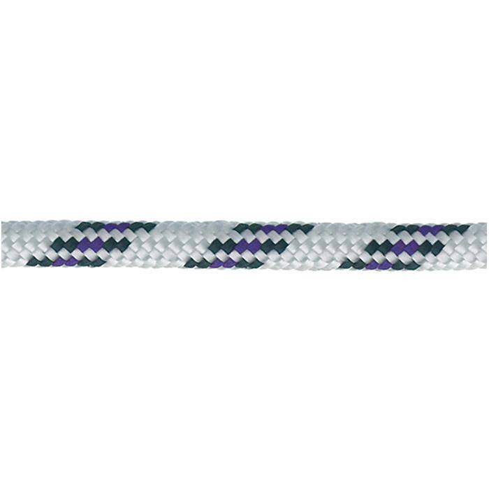 Schotleine - Polyproylen - Ø 12 mm - Belastbarkeit 220 kg - weiß/schwarz/blau - auf Spule - 60 Meter