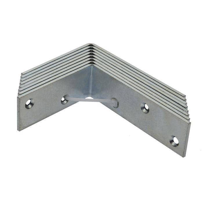 Balkenwinkel - Stahl - 100 x 75 mm - verzinkt - innen versenkt - ungleichschenklig - 48 Stück - Preis per VE