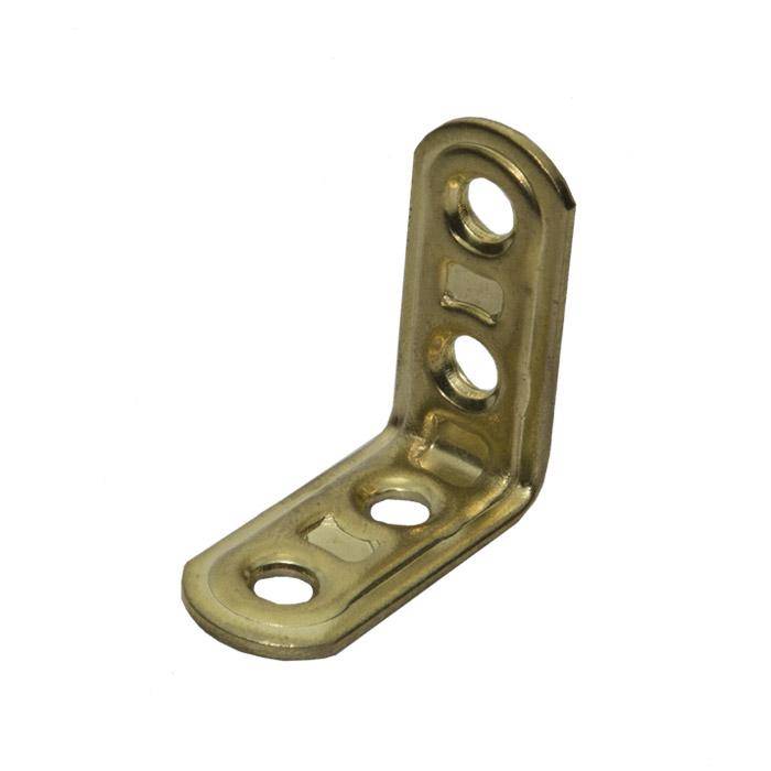 Piconect- Winkel - Stahl - vermessingt - 50 x 15 mm - VE 100 Stück - Preis per VE