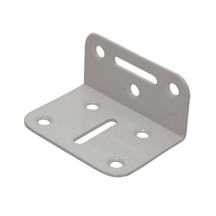 Verstellwinkel - Stahl - weiß - 70 x 35 x 50 mm - innen versenkt - VE 20 Stück - Preis per VE