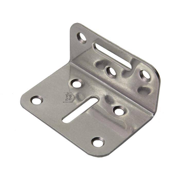 Verstellwinkel - Edelstahl (V2A) - 70 x 35 x 50 mm - innen versenkt - VE 10 Stück - Preis per VE