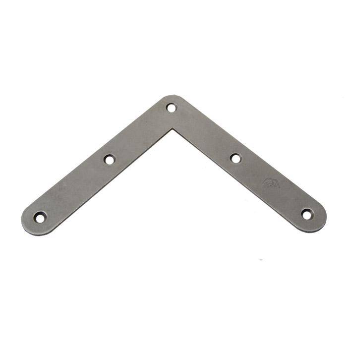 Eckwinkel - Edelstahl (V2A)i - 120 x 20 mm - versenkte Löcher - VE 20 Stück - Preis per VE