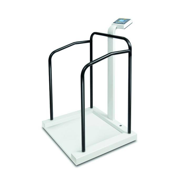 Personenwaage - mit Stehhilfe - Medizin- und Eichzulassung - Zweibereichswaage