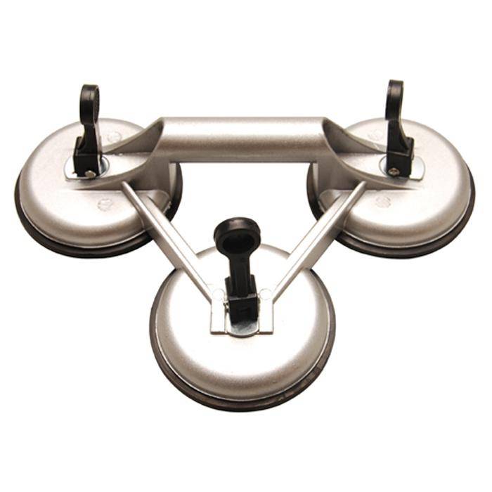 Dreifach-Gummisauger - Aluminium - Saugscheiben-Ø 115 mm - Tragkraft max. 95 kg
