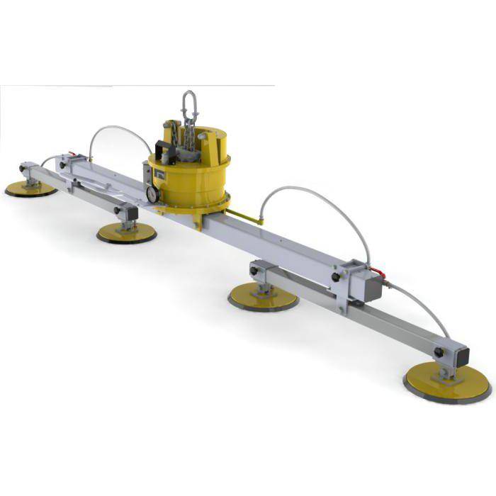 VacuLifter® Green Line Typ "U125-4L" - Tragkraft 1250 kg - max. Lastmaße 6000 x 2000 mm - min. Lastmaße 840 x 415 mm