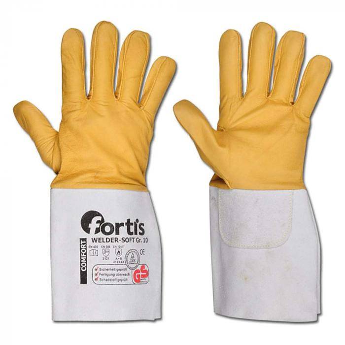 Schweißerhandschuh, "Welder Soft", Ziegennappa, Größe: 10