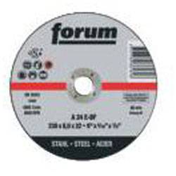 Schruppscheibe, A 24 E-BF - Ø x Stärke 230 x 8 mm - Gekröpft - FORUM - Normbohrung 22,23 mm - bis 6600 U/min - mittlere Härte