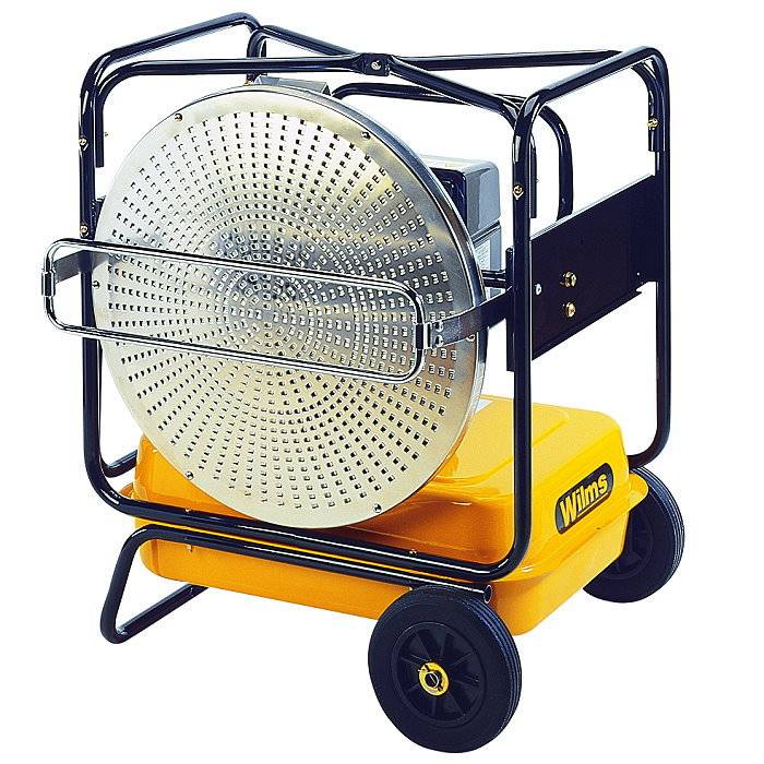 Infrarot-Strahler "Mini VAL" - 32 kW - vertikal ausrichtbar - Öl betrieben