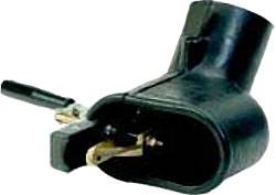 Einfach/Doppelrohr-Abgastülle - oval - Pkw - Schlauchstutzen um 60° nach oben abgewinkelt - Anschluß-Ø 125 mm