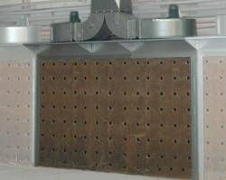 Farbnebelabsaugwand - Trockenabsaugung - mit Dachvorbau - Modell 90 W