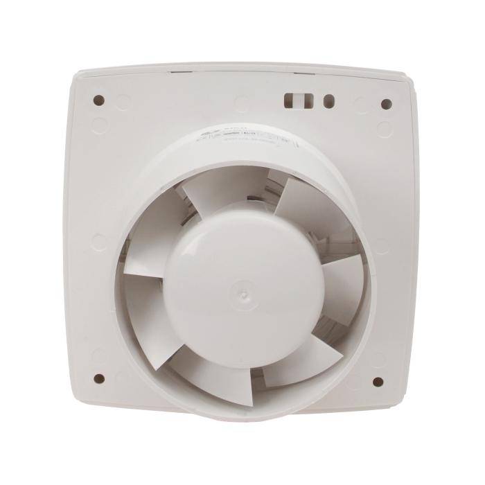 Kleinraumventilator "Design" - mit Kugellager - mit Timerfunktion - Durchmesser 100 mm - Nennspannung 230 V AC - Leistung 14 W - Maße (H x B x T)