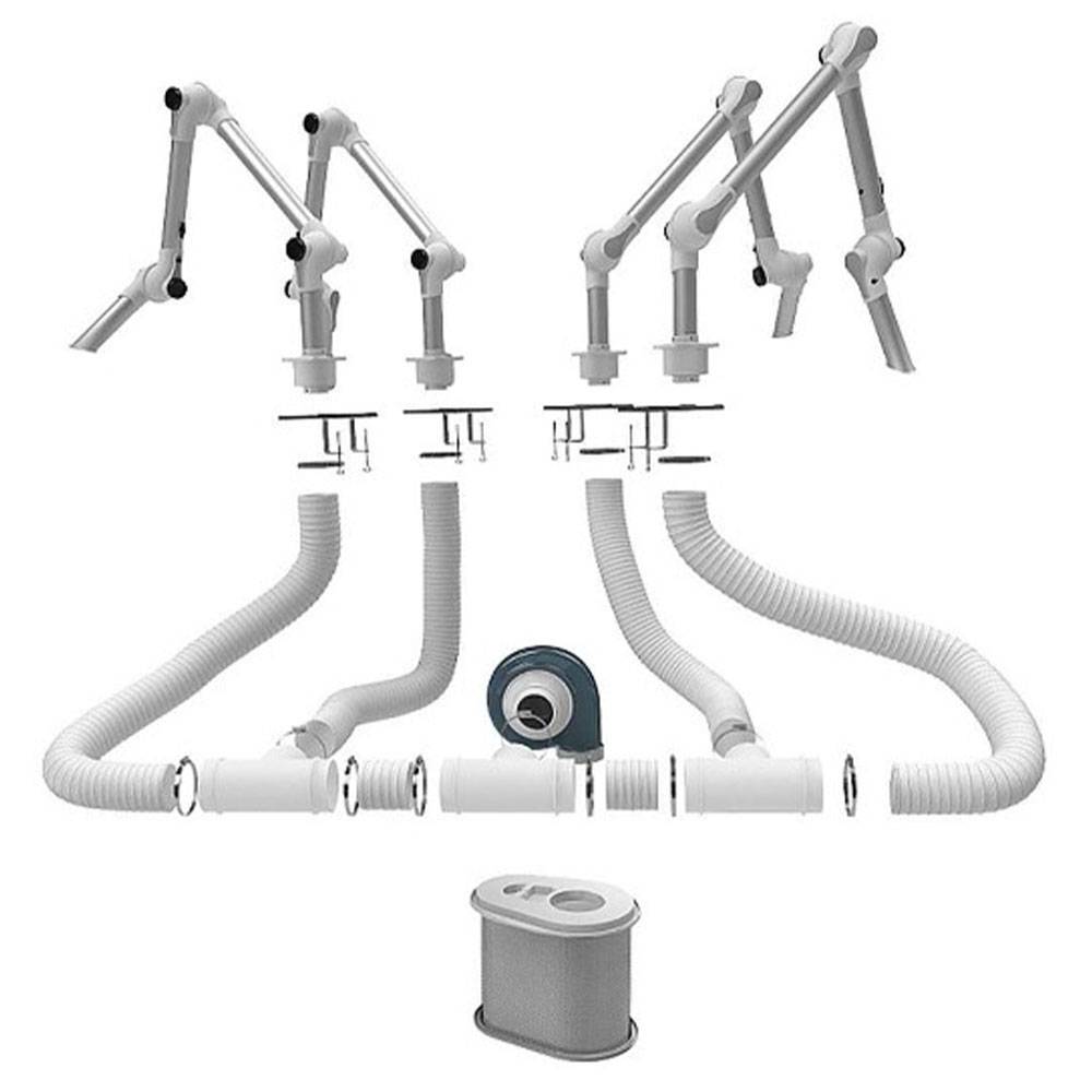Absaugarm LFK 450/115 - mit Gebläse - 115 V - mit Partikel-/Gasfilter