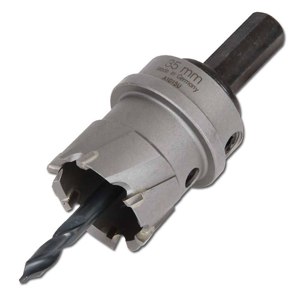 HM-Lochsäge, ALFRA MBS-Pro - Ø 79 mm - Zähnezahl 12 - Universeller Einsatz an Stahl - Für Ständerbohrmaschinen - Schnitttiefe 20 mm