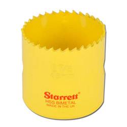 Bimetall Lochsäge, Starrett - Ø 16 mm - konstante Zahnteilung - passende Aufnahmen A1, A4 - Für Holz, Metall & Plastikstoffe - Schnitttiefe 41 mm