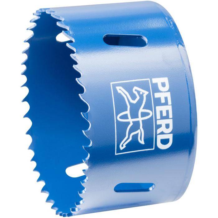 HSS-Lochsäge "PFERD" - Bezeichnung LS 76 - Durchmesser 76 mm / 31 mm - Gewinde 5/8"-18 - Drehzahl Stahl 115 U/min - Drehzahl Edelstahl (INOX) 55
