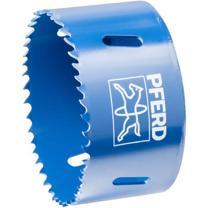 HSS-Lochsäge "PFERD" - Bezeichnung LS 79 - Durchmesser 79 mm / 31 mm - Gewinde 5/8"-18 - Drehzahl Stahl 110 U/min - Drehzahl Edelstahl (INOX) 55